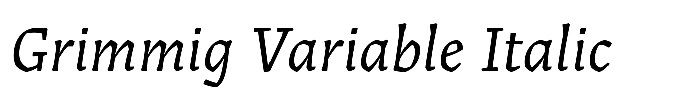 Grimmig Variable Italic